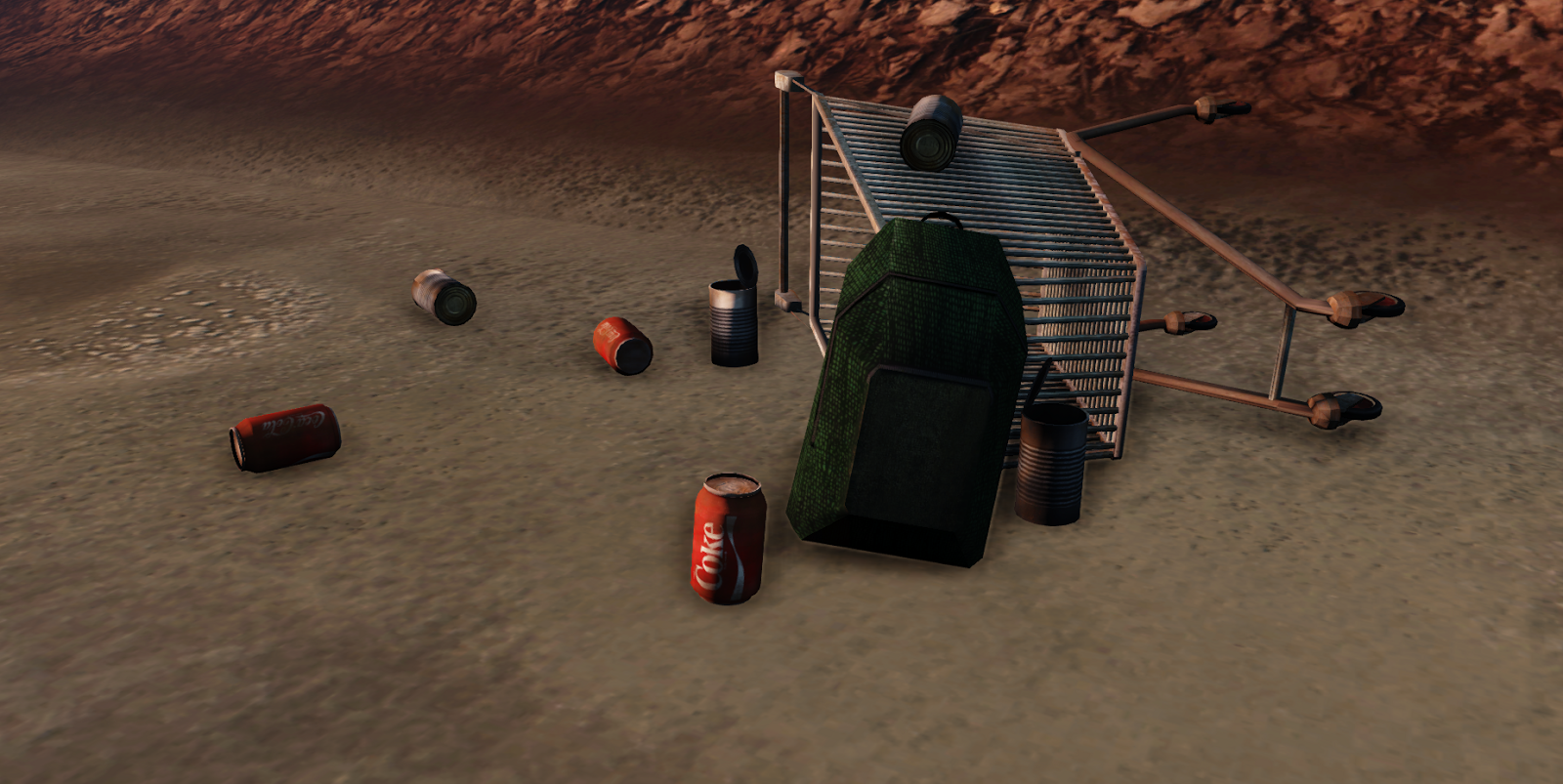 A Screenshot from my Post Apocalyptic Scene
