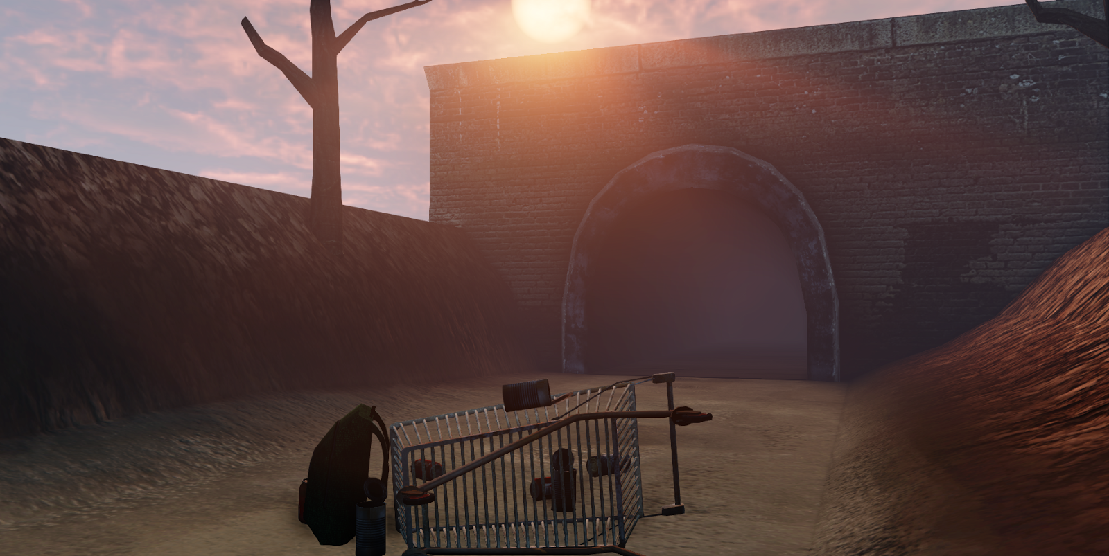 A Screenshot from my Post Apocalyptic Scene