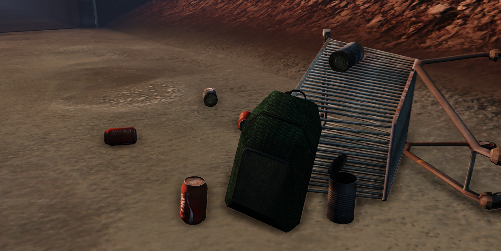 A Screenshot from my Post Apocalyptic Scene