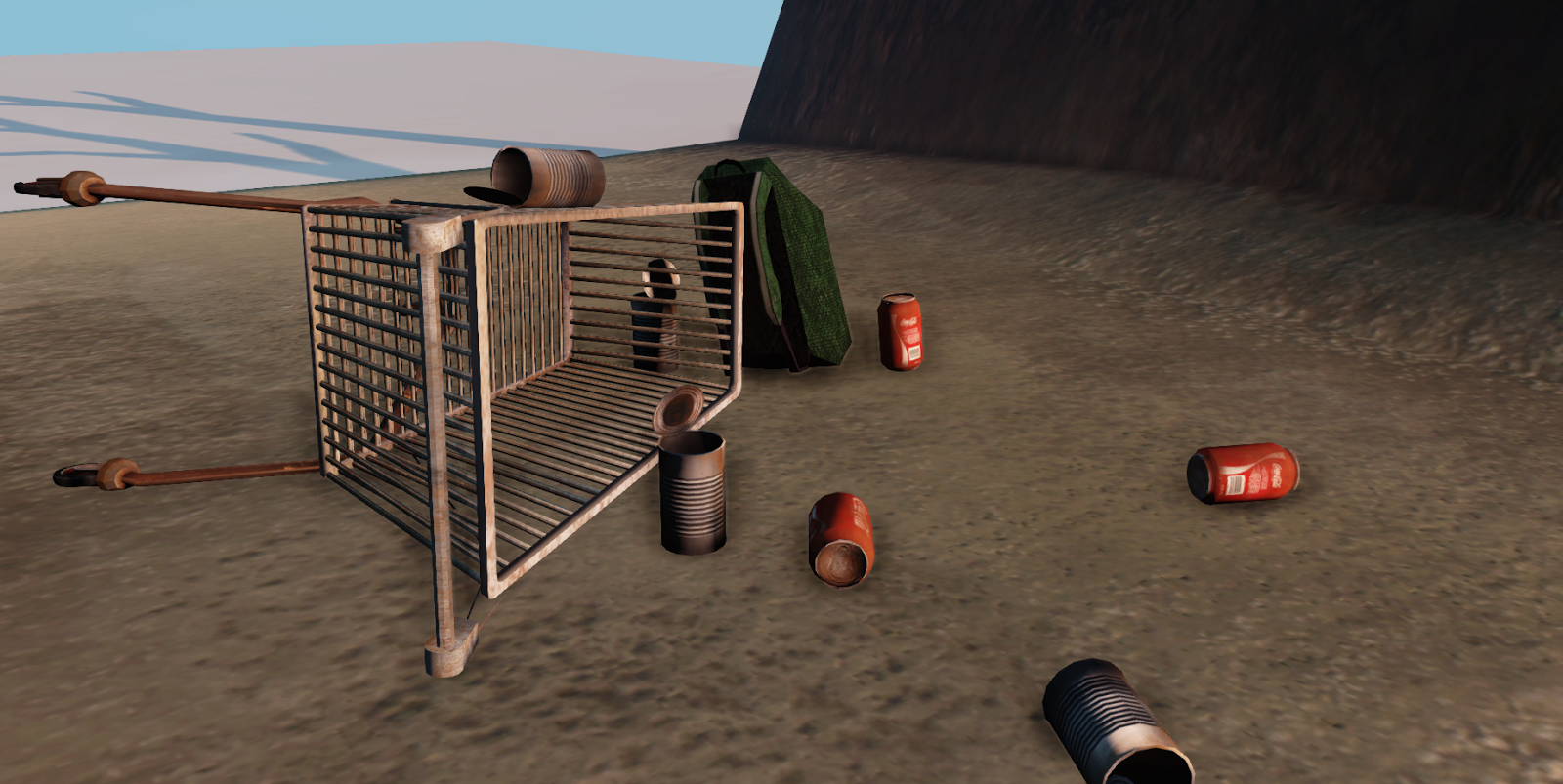 A Screenshot from my Post Apocalyptic Scene